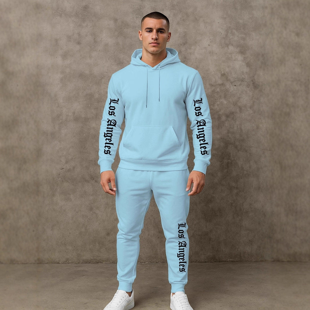 Sportlicher Herren Hoodie Jogginganzug Set Grau - BerlinGlamour