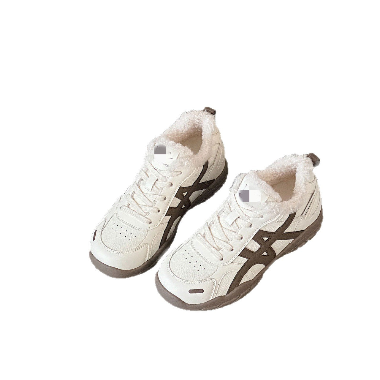 Damen Sneaker Fleecegefüttert Rutschfest Modern