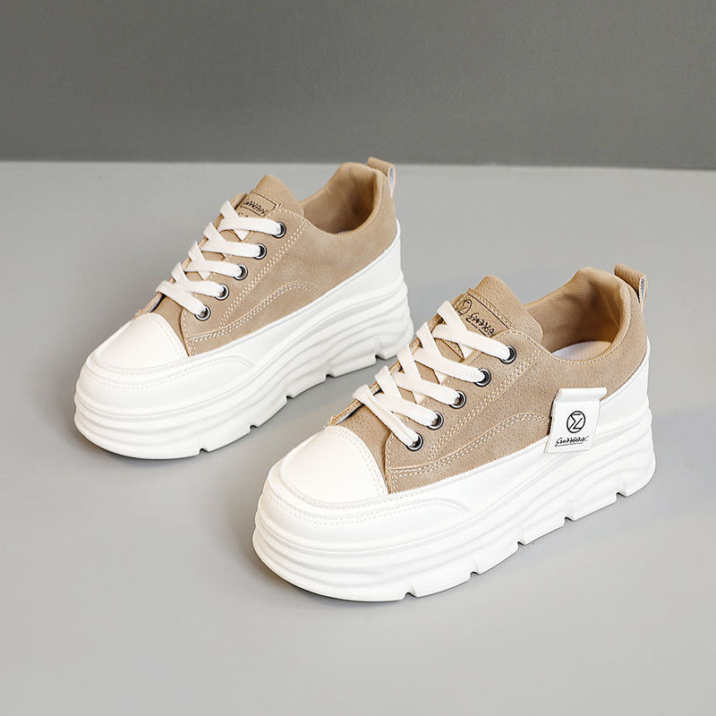 Damen Sneaker High Top Bequem Chunky