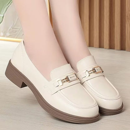 Damen Mokassins Elegant mit Schnalle Modern Schuhe