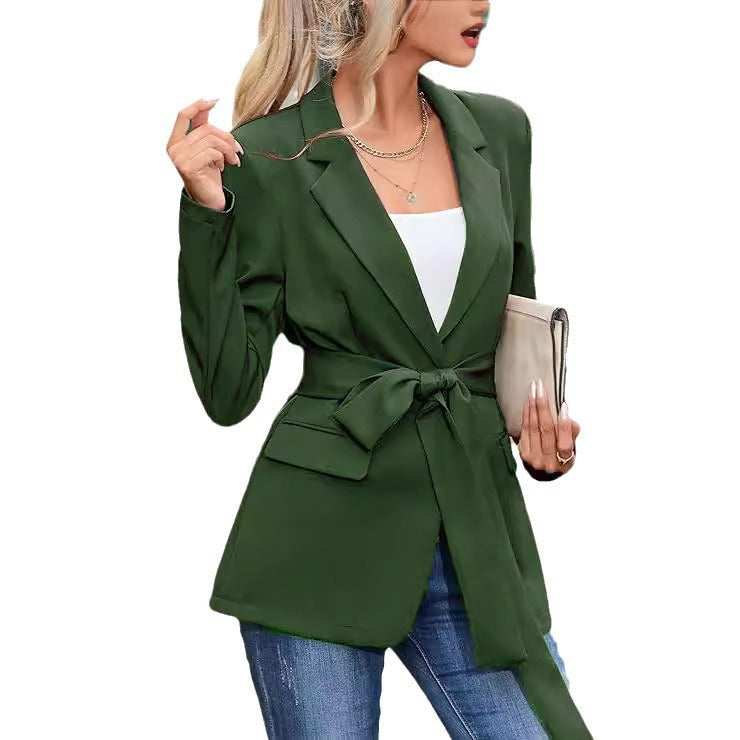 Eleganter Damen Blazer Sportlich Mit Gürtel