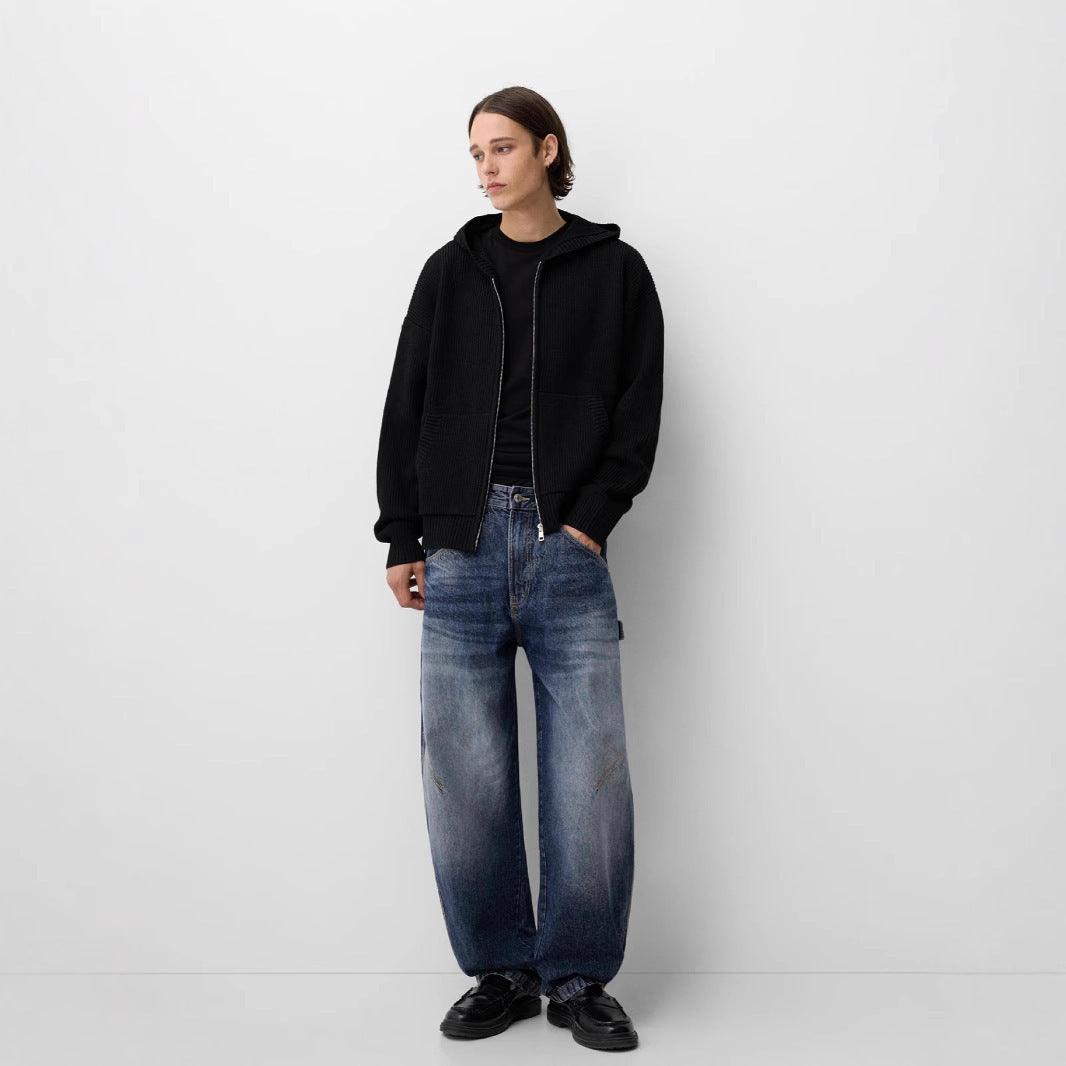 Oversized Damen Kapuzenjacke Groß Größe Casual