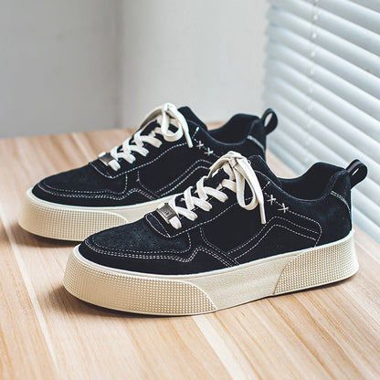Damen Sneaker Sportlich Velours Leder Schuhe - BerlinGlamour