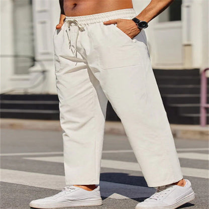Herren Freizeithose Leicht Bequem Elastisch Mit Taschen