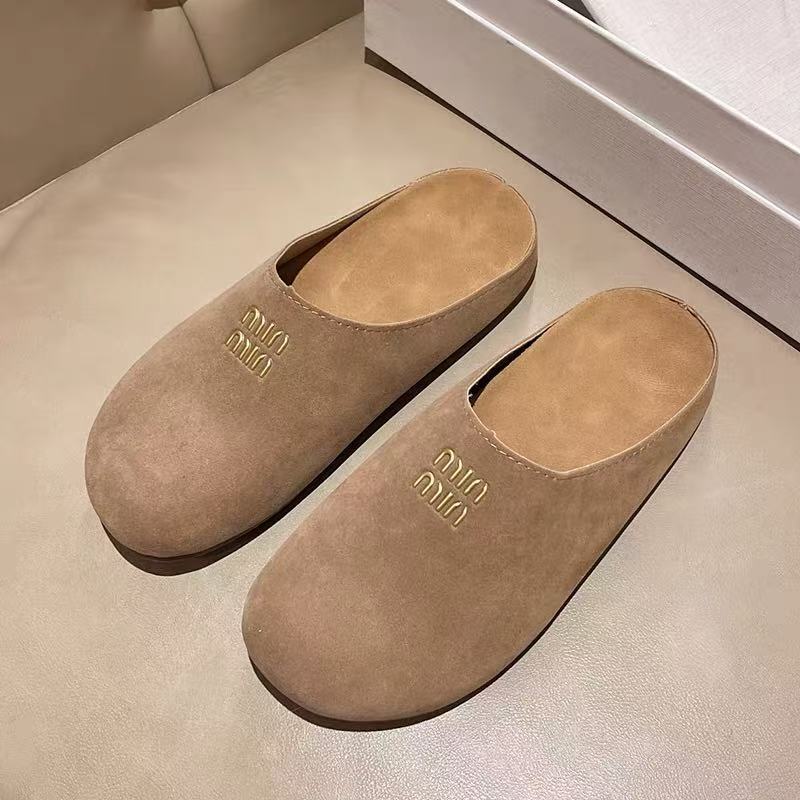 Damen Hausschuhe Veloursleder Weich Warme Heidi Schuhe