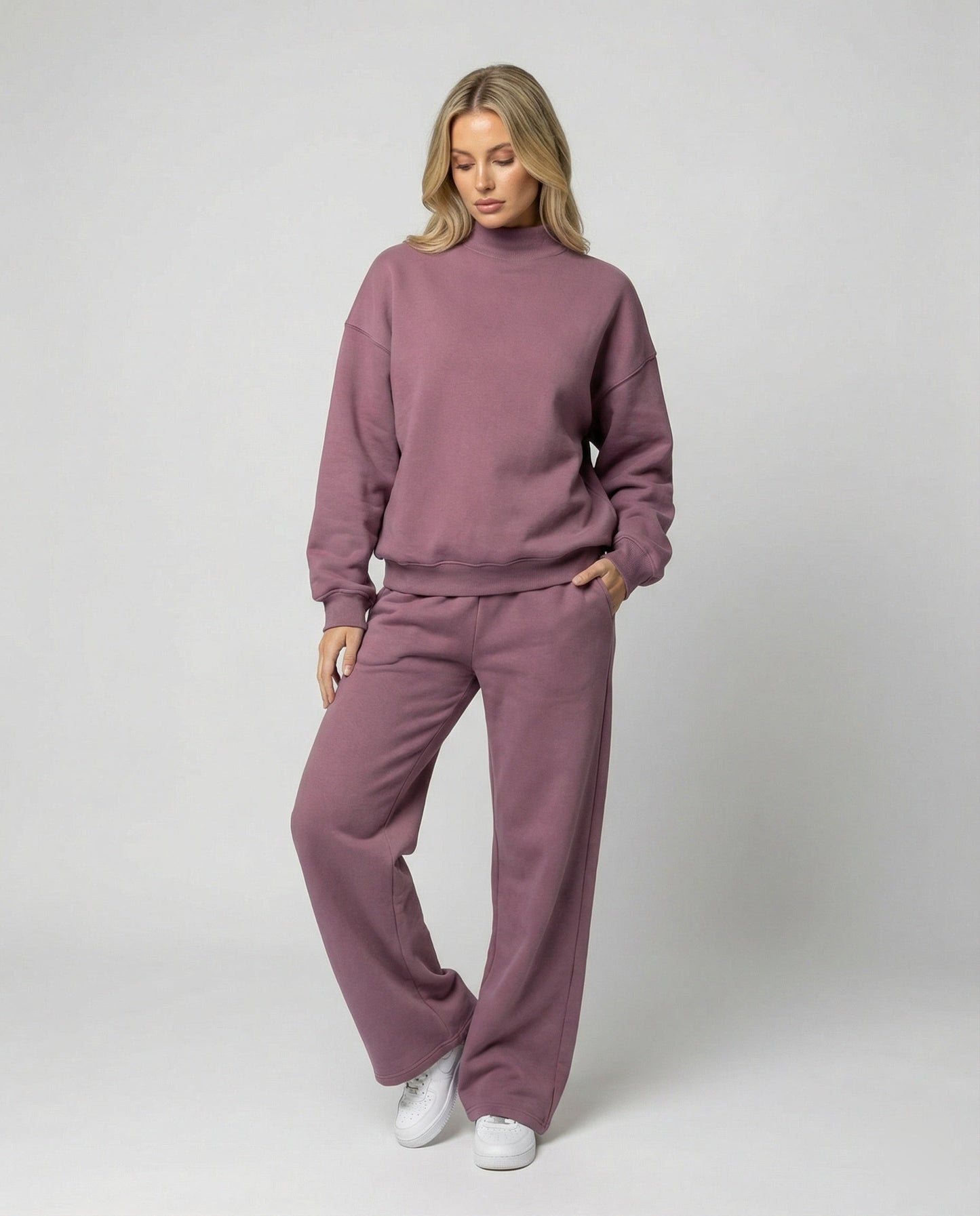 Damen Sportset Sweatshirt Hose Jogging Set Frauen - BerlinGlamour