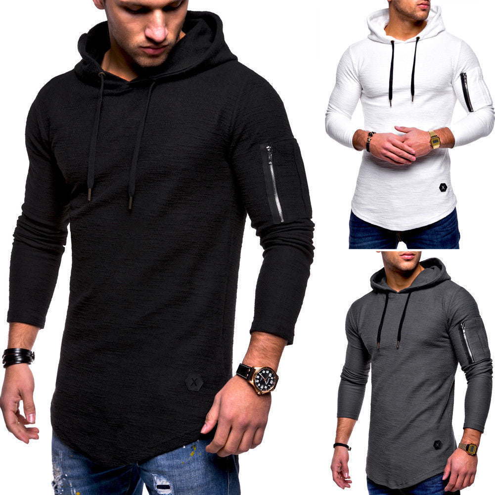 Herren Kapuzenpullover Lässig Mit Reißverschluss Modern - BerlinGlamour
