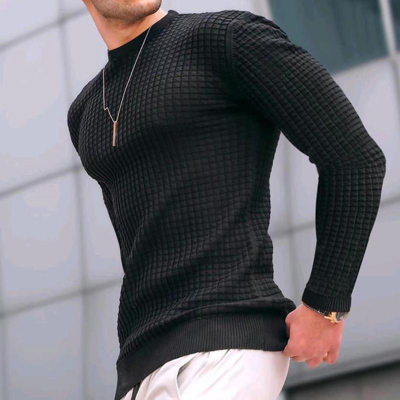 Herren Strickpullover Strukturiert Modern BerlinSTYLE