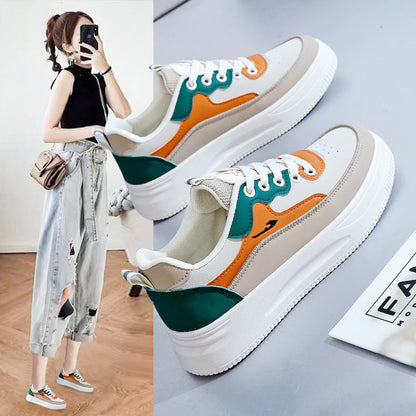 Damen Sneaker Plateau Schuhe atmungsaktiv Modisch
