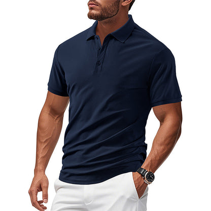 Herren Polohemd Modern Atmungsaktiv Sportlich