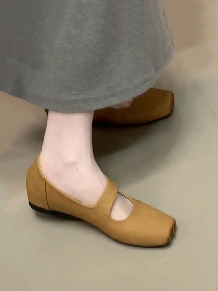 Damen Ballerinas Bequem Verstellbar Komfortfußbett