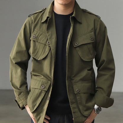 Herren Outdoor-Jacke Funktional mit vielen Taschen Schwarz