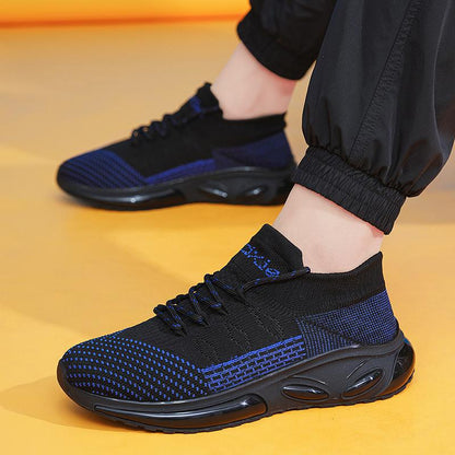 Damen Laufschuhe atmungsaktiv Stoßdämpfung Schwarz