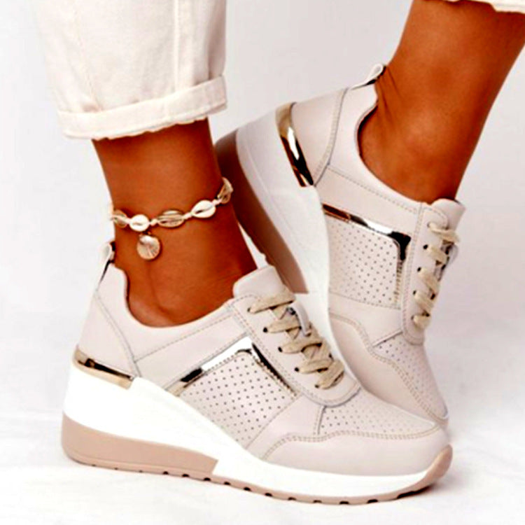 Damen Sneaker Sportlich Atmungsaktiv Netzobel Flach