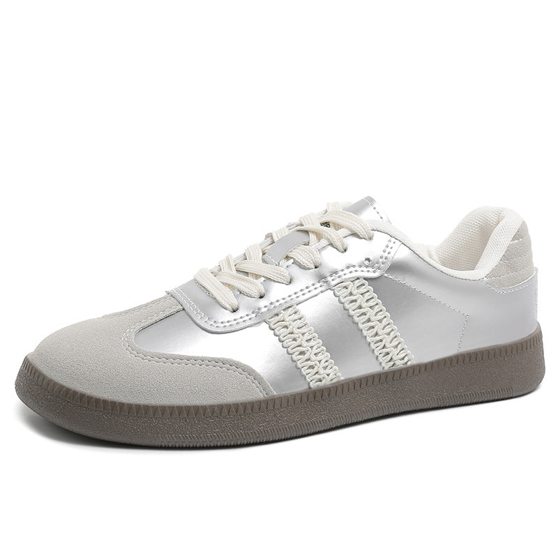 Damen Sneaker Sportlich Reflektierend mit Komfort-Innensohle