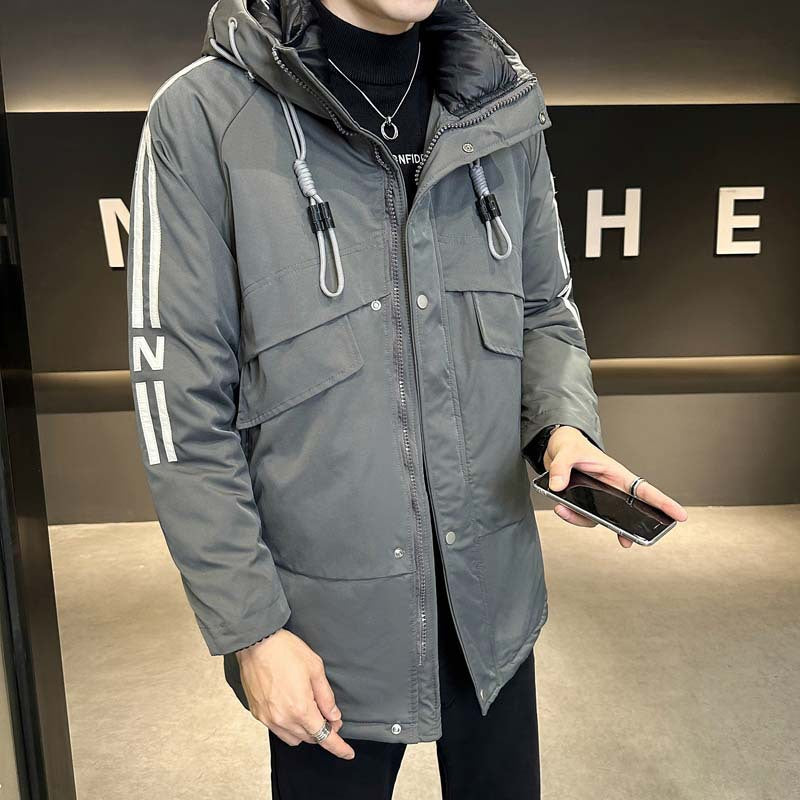 Herren Winterjacke Modern mit Taschen und Hochkragen