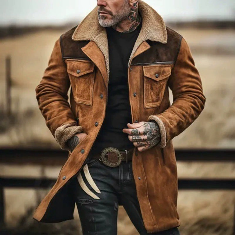 Herren Bomberjacke Lammfell Warm Teddyfell Futter Modern - BerlinGlamour