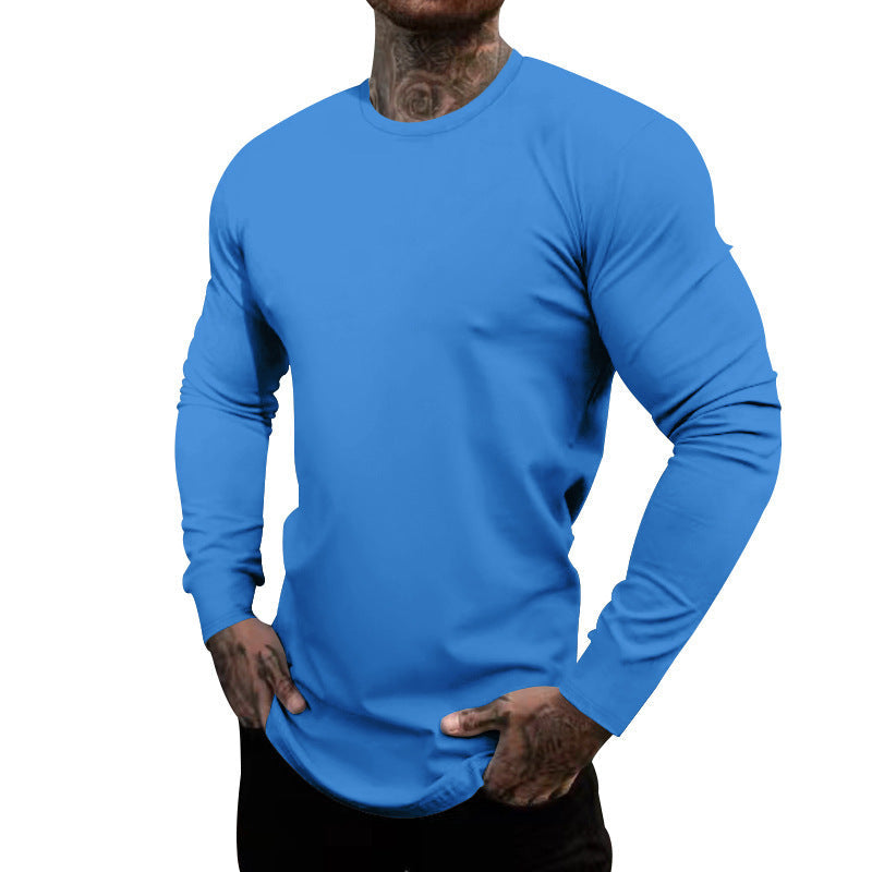 Herren T-Shirt Langarm Elastisch Feuchtigkeitstransportierend