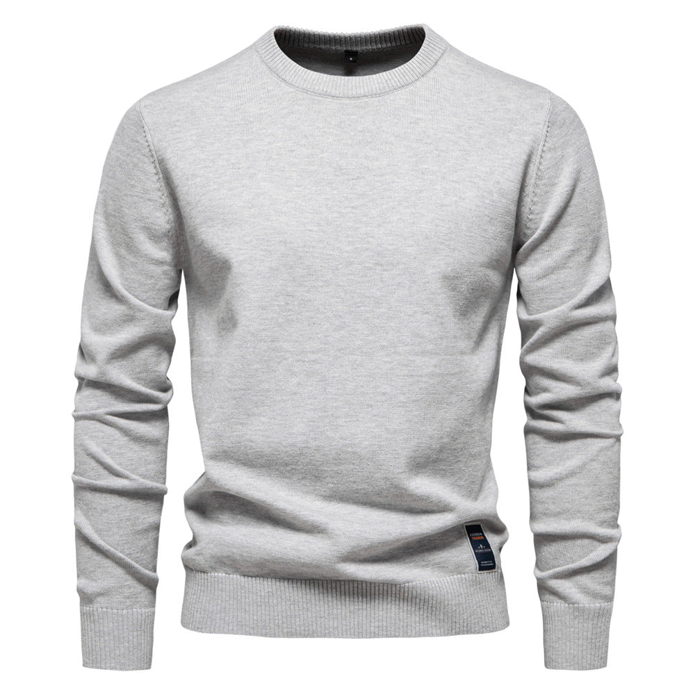 Herren Strickpullover Baumwolle Bequem Passform Modern