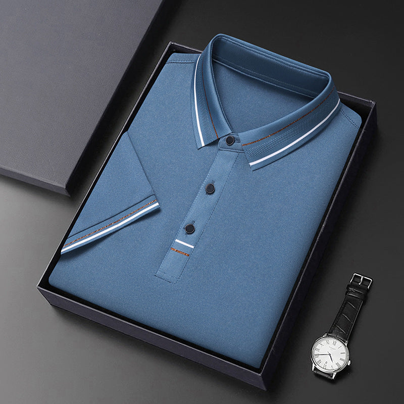 Herren Polohemd Modern Strukturiert Elegantes Design