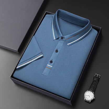 Herren Polohemd Modern Strukturiert Elegantes Design