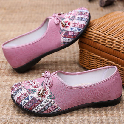Damen Hausschuhe Florales Design Elegante Heidi Schuhe