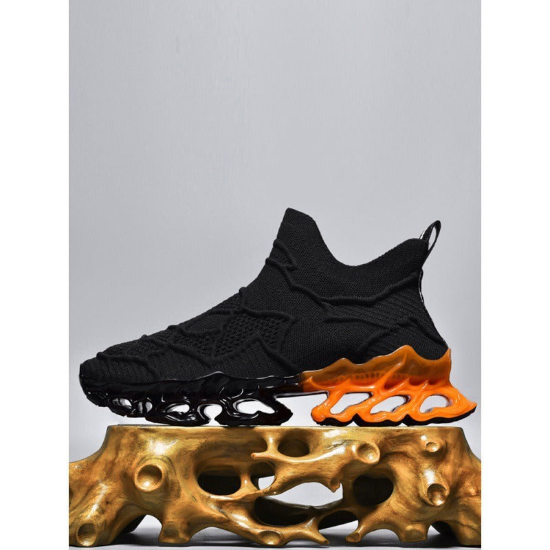 Damen Sneaker Sportlich Strick Rutschfest Komfortabel - BerlinGlamour