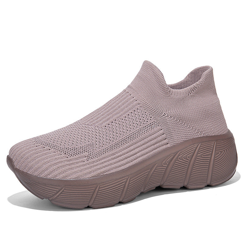 Damen Sneaker Bequem Elastisch Sportlich Schuhe