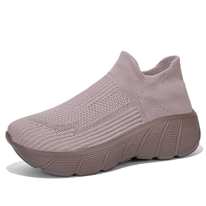 Damen Sneaker Bequem Elastisch Sportlich Schuhe