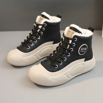 Damen Winter Sneaker Warm Isoliert Fleece Innenleben Sportlich