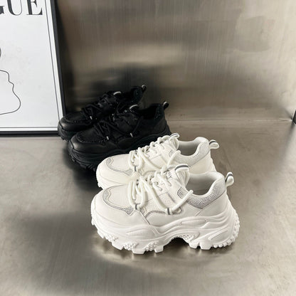 Damen Sneaker Sportlich Chunky atmungsaktiv Rutschfest