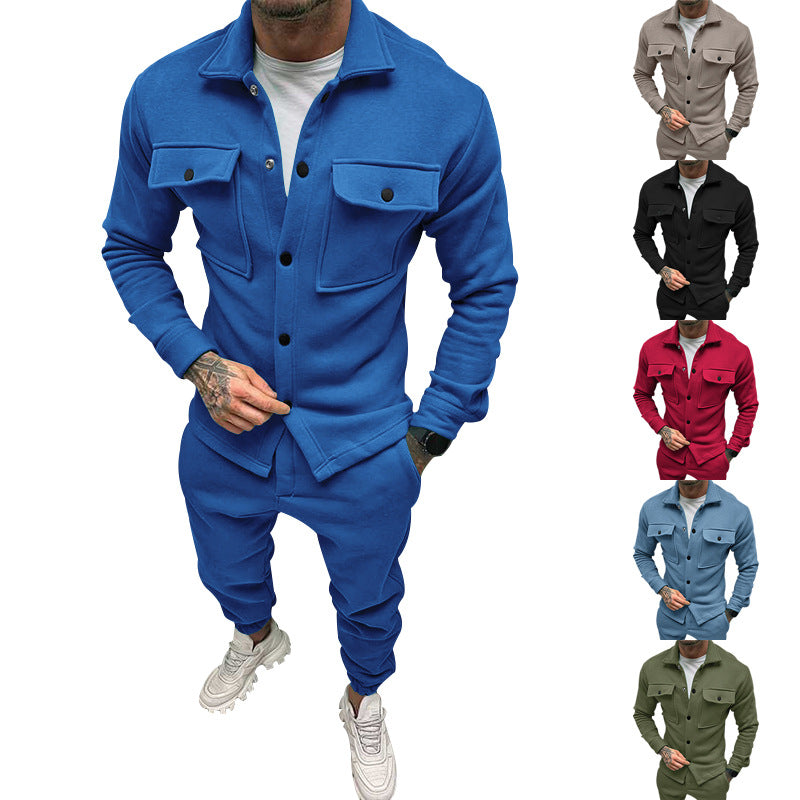 Herren Freizeitjacke Lässig Mit Taschen Sportlich