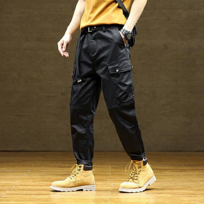 Herren Cargo-Hose Vieltaschig Verstellbar Modern