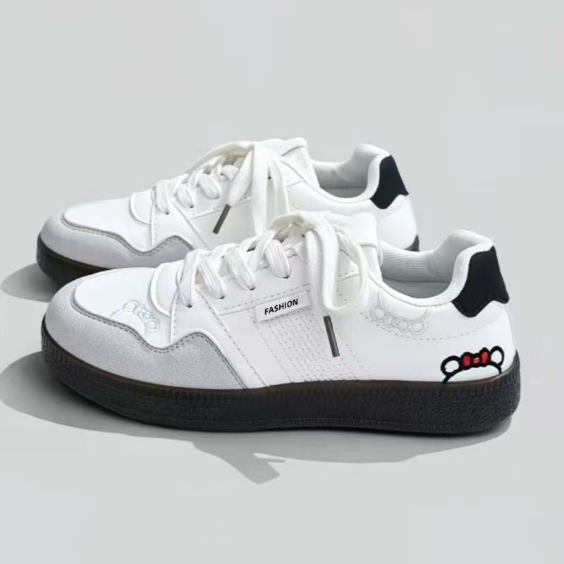 Damen Sneaker Sportlich Floral Mit Gepolsterter Sohle - BerlinGlamour