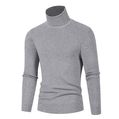 Herren Rollkragenpullover Weich Warm Modern