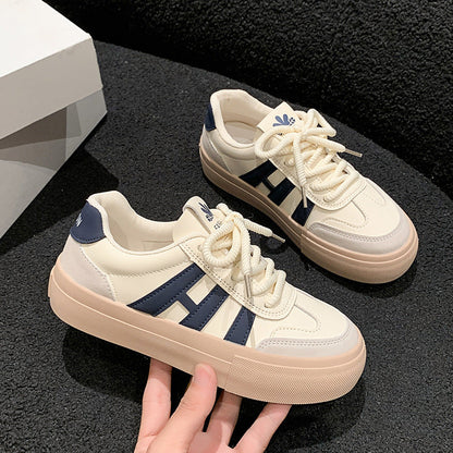 Damen Sneaker Sportlich Leder Wildleder Laufschuhe