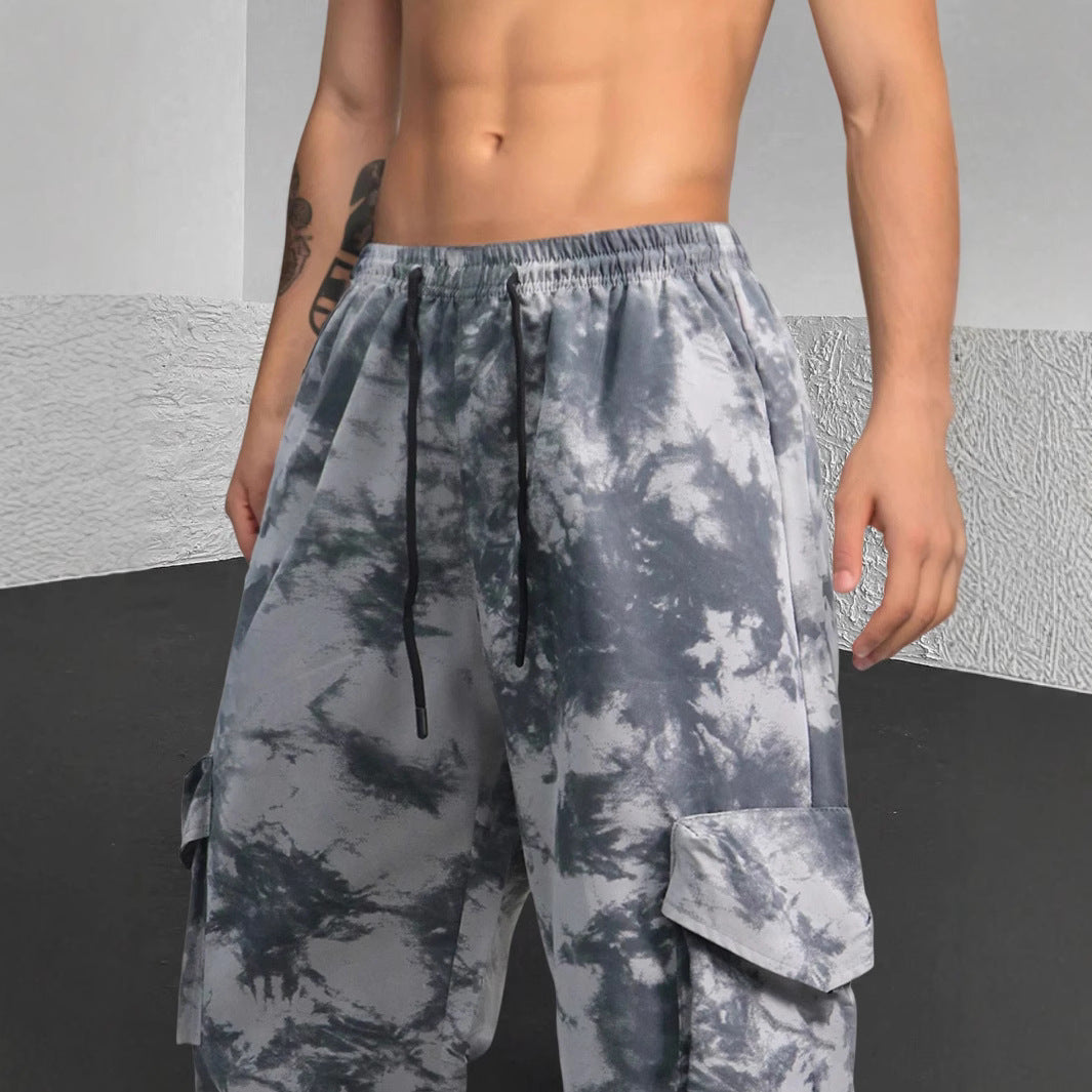 Herren Cargo-Hose Lässig Tie-Dye Muster Trendig