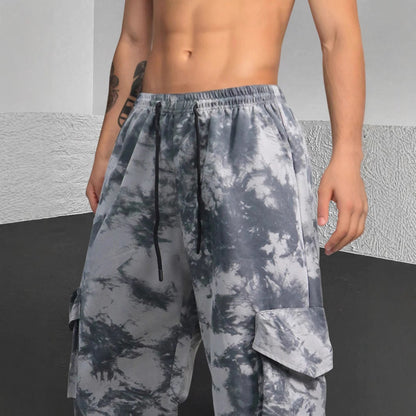 Herren Cargo-Hose Lässig Tie-Dye Muster Trendig