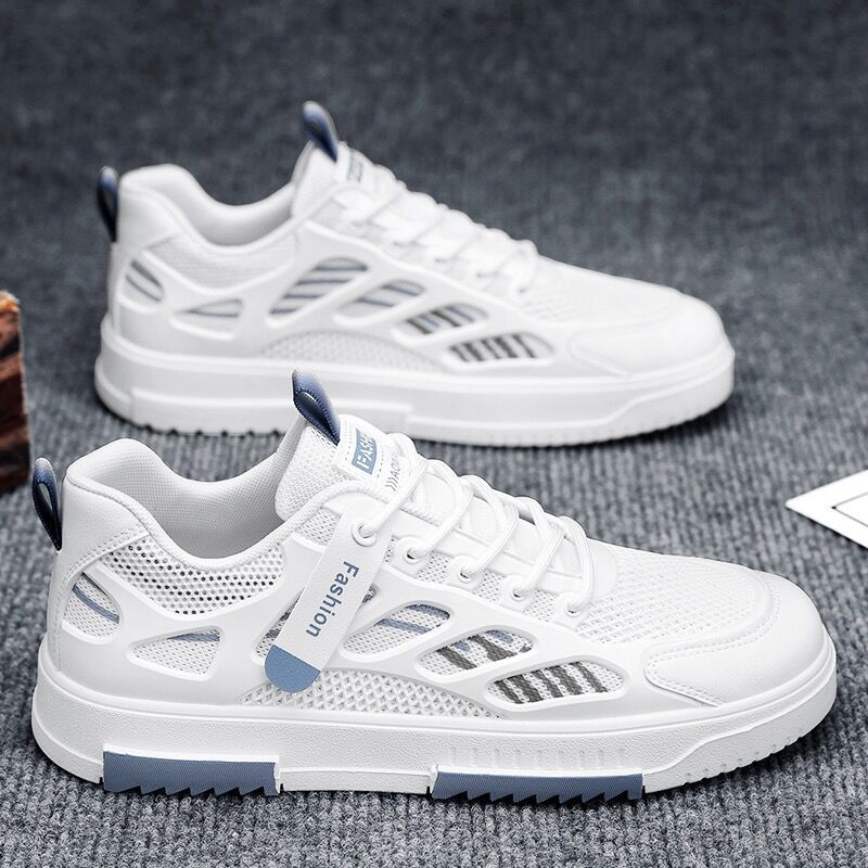 Damen Sneaker atmungsaktiv Freizeitschuhe Sportschuh Weiß - BerlinGlamour