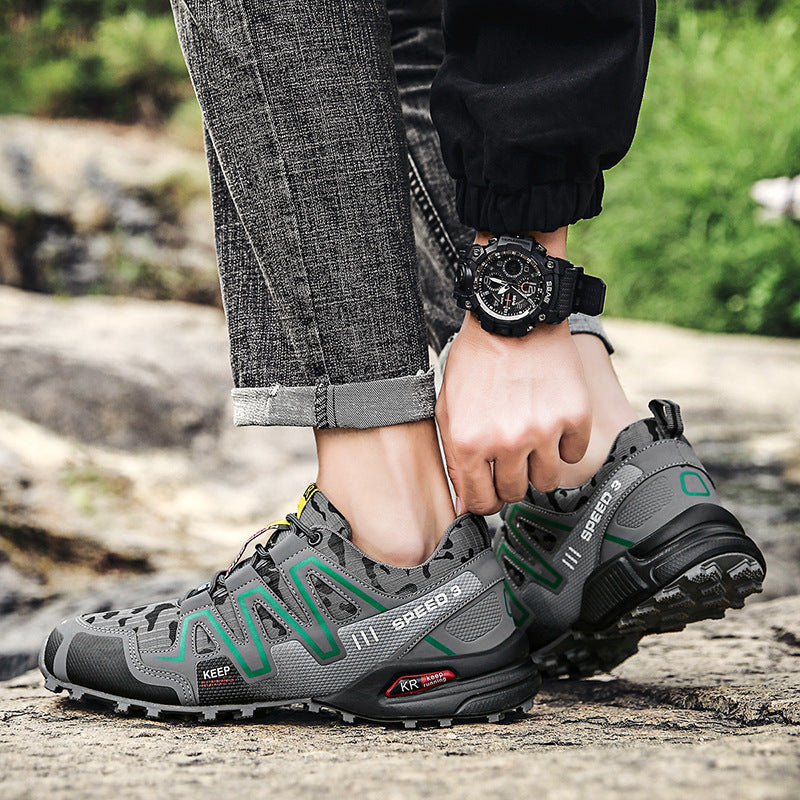 Damen Trail-Sneaker Atmungsaktiv Rutschfest Outdoor-Schuh