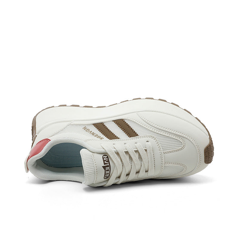 Damen Plateau Sneaker Atmungsaktiv Laufschuhe Modisch