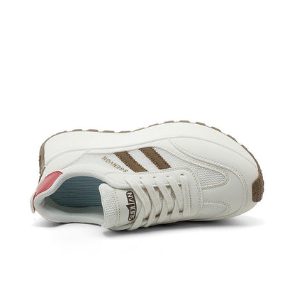 Damen Plateau Sneaker Atmungsaktiv Laufschuhe Modisch