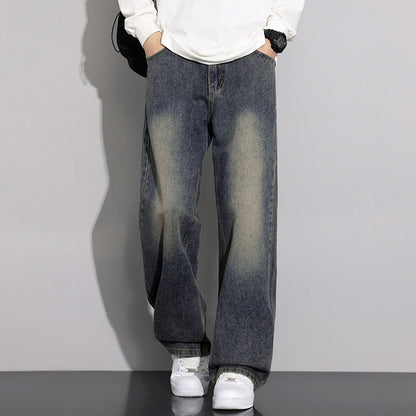 Herren Jeans Weite Bein Moderner Used Look - BerlinGlamour