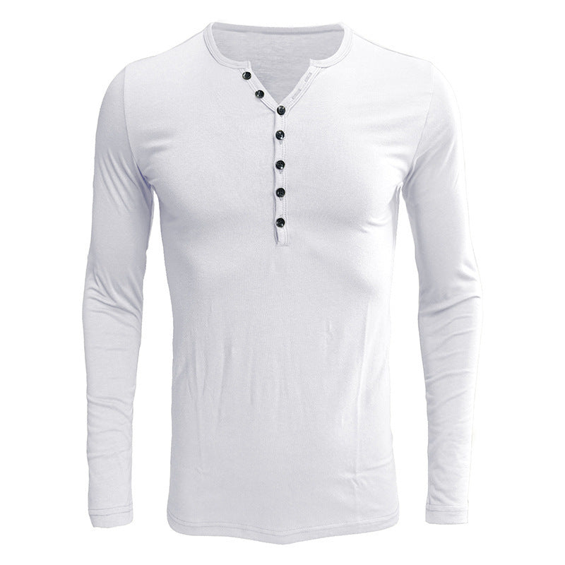 Herren Langarmshirt Henley Design Modern Berlin