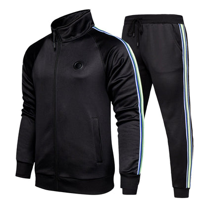 Herren Sportanzug Set atmungsaktiv mit Taschen