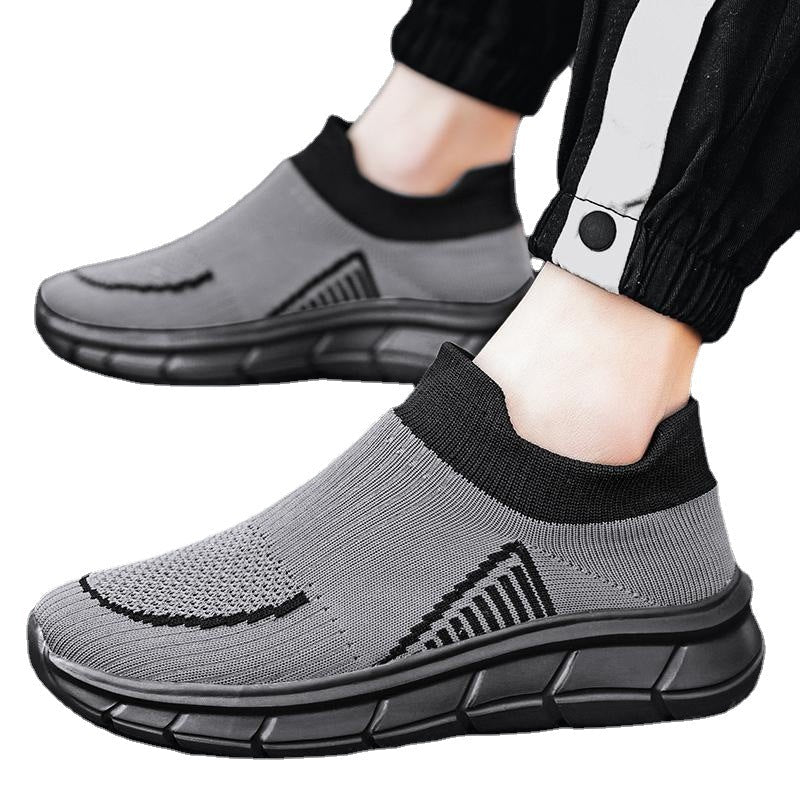 Damen Sneaker Bequem Slip On Schuhe Mit Weitem Zehenbereich