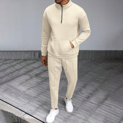 Herren Trainingsanzug Set Modern Sportlich Stehkragen - BerlinGlamour