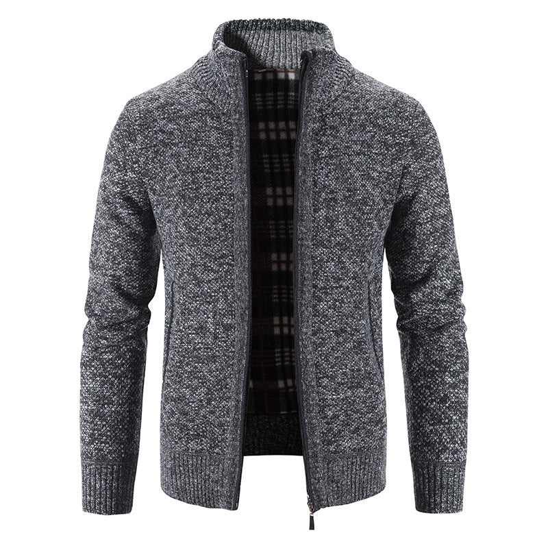 Herren Strickjacke Warm Isoliert Winterjacke Modern