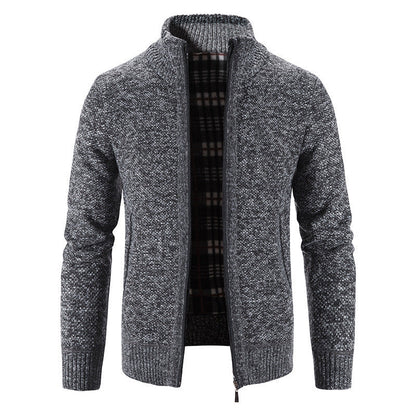 Herren Strickjacke Warm Isoliert Winterjacke Modern