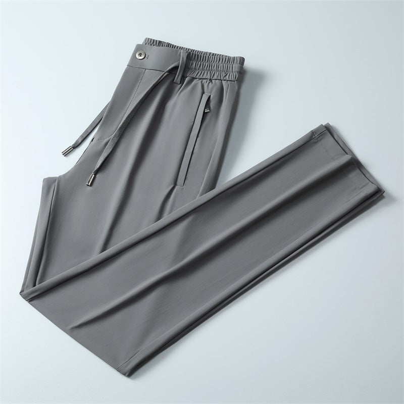 Elastische Herren Sporthose mit Reißverschlusstaschen Bequem